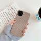 Autumn and winter solid color fabric phone case