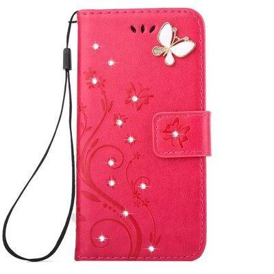 Compatible with Apple , Butterfly embossed dot diamond phone case