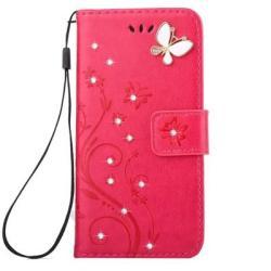 Compatible with Apple , Butterfly embossed dot diamond phone case