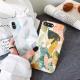 Retro leaf hard shell phone case