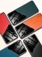 Magnetic leather grain mobile phone case full lens