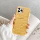 Leather crocodile-striped card case