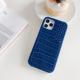 Leather crocodile-striped card case