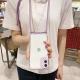 Simple transparent slant phone case