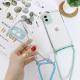 Simple transparent slant phone case