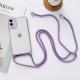 Simple transparent slant phone case