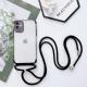 Simple transparent slant phone case