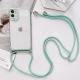 Simple transparent slant phone case