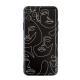 Abstract Black Line Character Phone Case