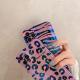 Compatible with Apple , Blue Edge Leopard Print Zebra Print Phone Case