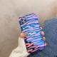Compatible with Apple , Blue Edge Leopard Print Zebra Print Phone Case