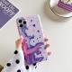 Creative Graffiti Purple Oil Painting Silicone Phone Case