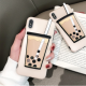 Three-dimensional Pearl Milk Tea Silicone Phone Case
