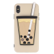 Three-dimensional Pearl Milk Tea Silicone Phone Case