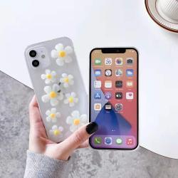 New Epoxy Daisy IPhone13Pro Mobile Phone Case Suitable For Transparent Protective Cover Soft