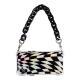 Irregular Black Grid Suitable For Iphone12 Portable Chain