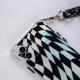 Irregular Black Grid Suitable For Iphone12 Portable Chain