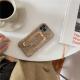 Niche Design Back Cover Metal Square Buckle Bracket Phone Case
