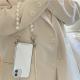 Crossbody Pearl Chain Frosty Mirror Phone Case