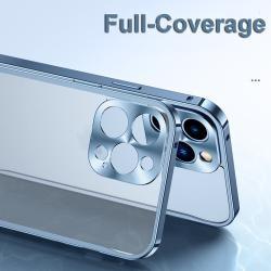 Frosted Translucent Phone Case With Aluminum Metal Frame