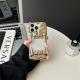 Electroplating Hollow Pleated Tiger Tooth Phone Case