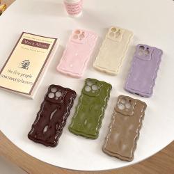 Simple Solid Color Water Ripple Phone Case