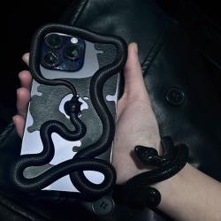 Tailed Snake Hollowed Out Decorative Phone Case