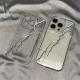 Simple Black And White Lightning Transparent Drop-resistant Shell