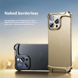 New Seamless Shell Anti-fall Special-shaped Metal Corner Pad Phone Case