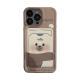 Cute Card Holder Sets Phone Case Full Cover Transparent