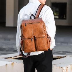 Mens Computer Bag Vintage Canvas Backpack