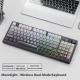 Wireless Bluetooth Dual-mode Keyboard Gradient Belt Display Computer Office