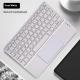 Square Hat Touch Bluetooth Wireless Charging Keyboard