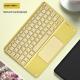 Bluetooth Keyboard With Touch For Mobile Phone Tablet Wireless Rechargeable