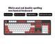 Two-color Keyboard Wired Office Green Black Tea Red Axis Hot Plug Computer