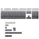 Polar Day Gradient Engraved Luminous Machinery Key Cap