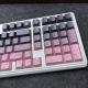 Black Rose Contour Line Two-color Crack Luminous Key Cap