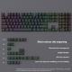 Contour Line Black Line Crack Character Luminous Key Cap