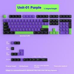 Positive Engraved Small Full Set 126 Key Height Two-color Key Cap