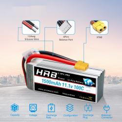 HRB Lithium Battery 3000330042005200mAh Large Capacity Four-axis UAV Unmanned Aerial Vehicle TEC5 Plug