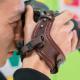 Camera leather wristband