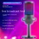 Condenser Microphone RGB Colorful Live Broadcast Wired Microphone