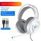 Pink Crystal Over-ear Wired Gaming Headset For PC And Laptop
