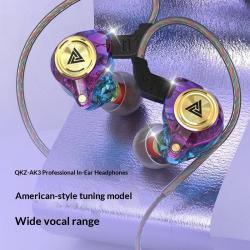 Wired In-ear High-fidelity HIFI Dynamic Coil Wired Control Live Broadcast Sports Ear-hook Earphones