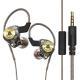 Wired In-ear High-fidelity HIFI Dynamic Coil Wired Control Live Broadcast Sports Ear-hook Earphones