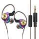 Wired In-ear High-fidelity HIFI Dynamic Coil Wired Control Live Broadcast Sports Ear-hook Earphones