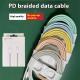 Nylon Braided Macaron PD20W Fast Charge Data Cable
