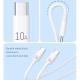 Fiberglass Fast Charge Line Double USB Type-C Cable