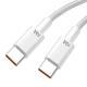 Fiberglass Fast Charge Line Double USB Type-C Cable