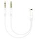 One Divided Into Two Adapter Desktop Computer Headset Audio Cable
